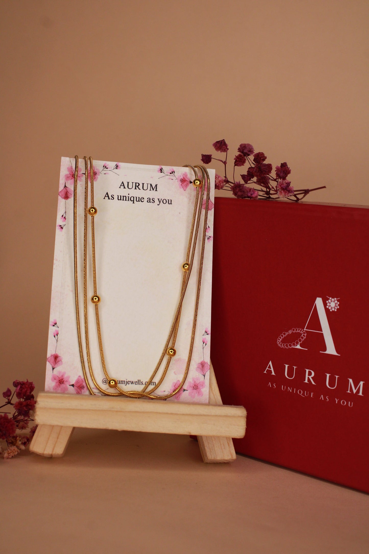 Golden Dusk Layered Necklace