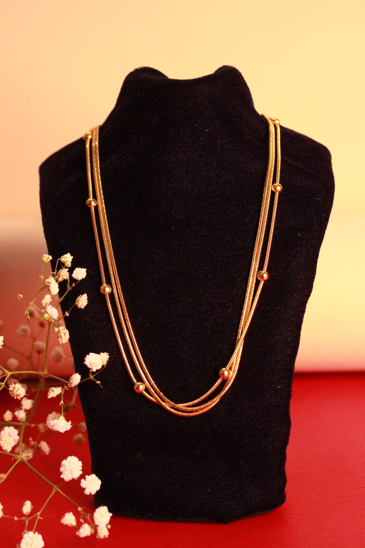 Golden Dusk Layered Necklace