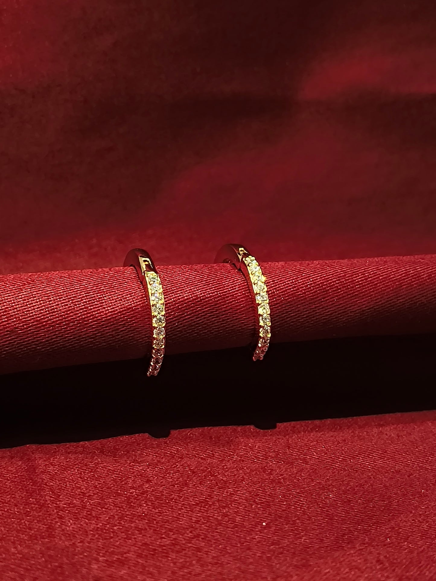 Celeste Glitter Hoops