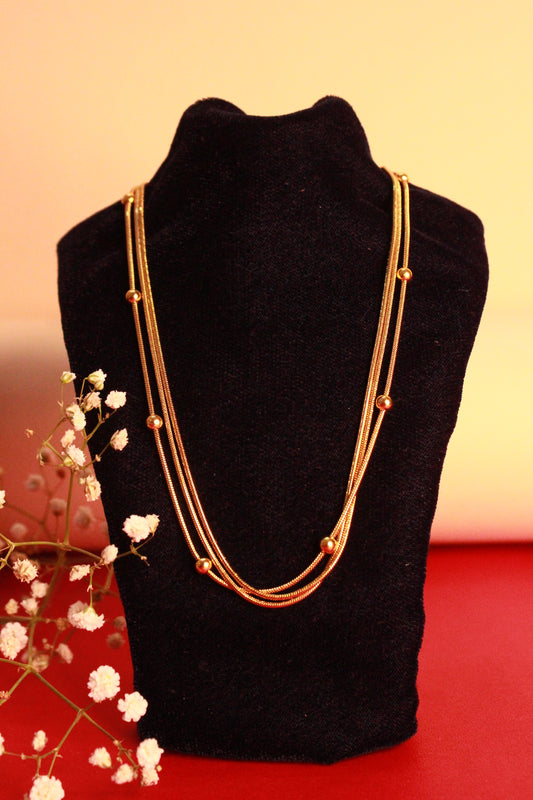 Golden Dusk Layered Necklace