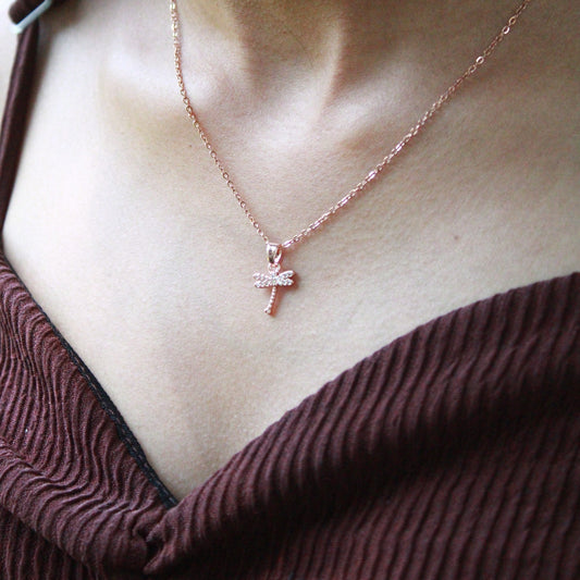 Elegant Dragonfly Pendant