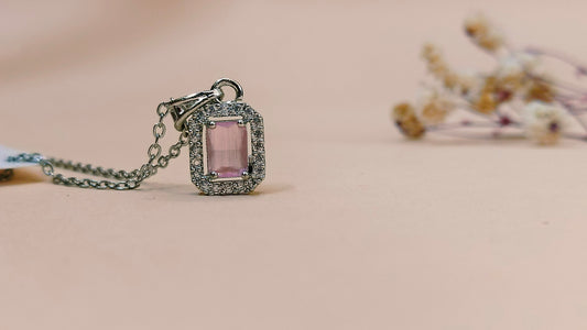 Blush Elegance Pendant(silver)